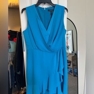 BCBGMaxAzria Blue Wrap Dress (NWT)